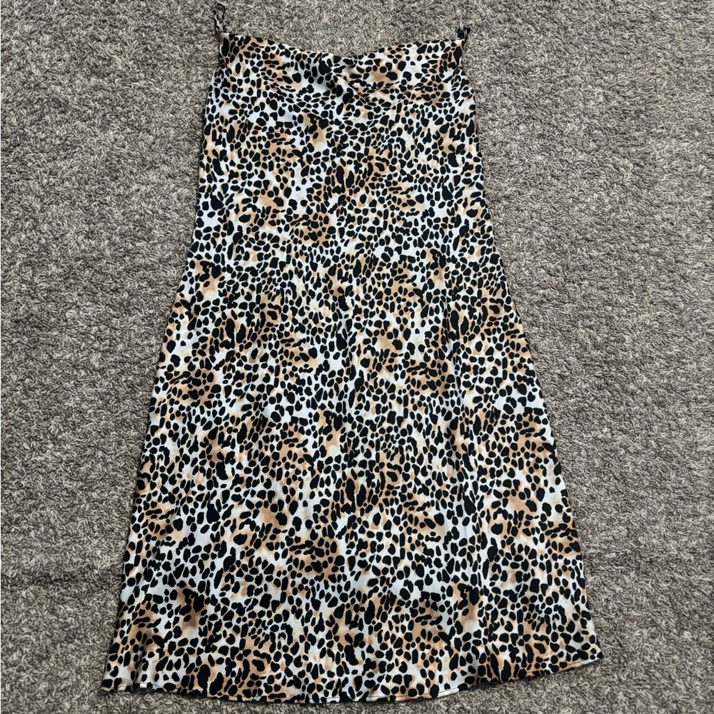 BCBG Animal Print Dress with Black Accents - Picture 2 of 7